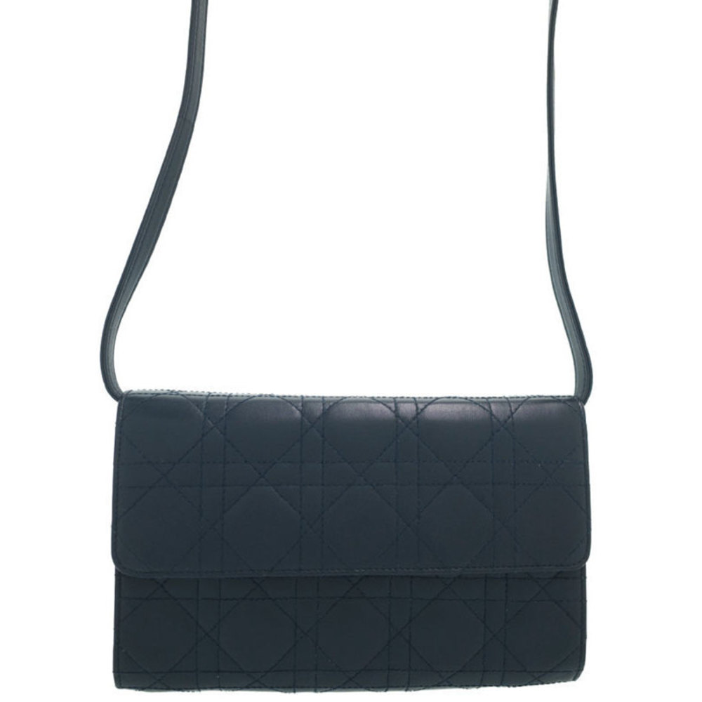 Christian Dior Cannage Shoulder Bag Leather